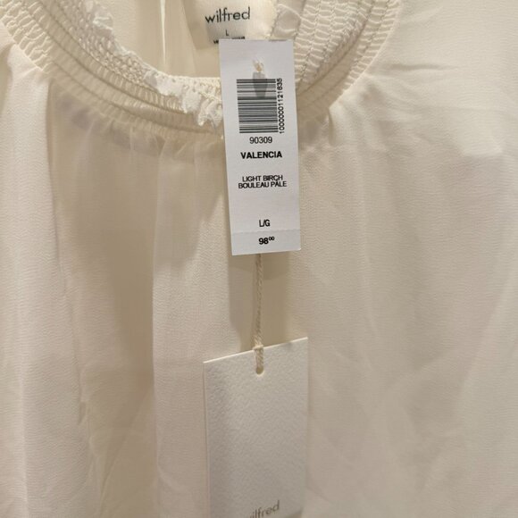 Aritzia Wilfred | Valencia long-sleeved top | Light Birch | Size L - Picture 4 of 4